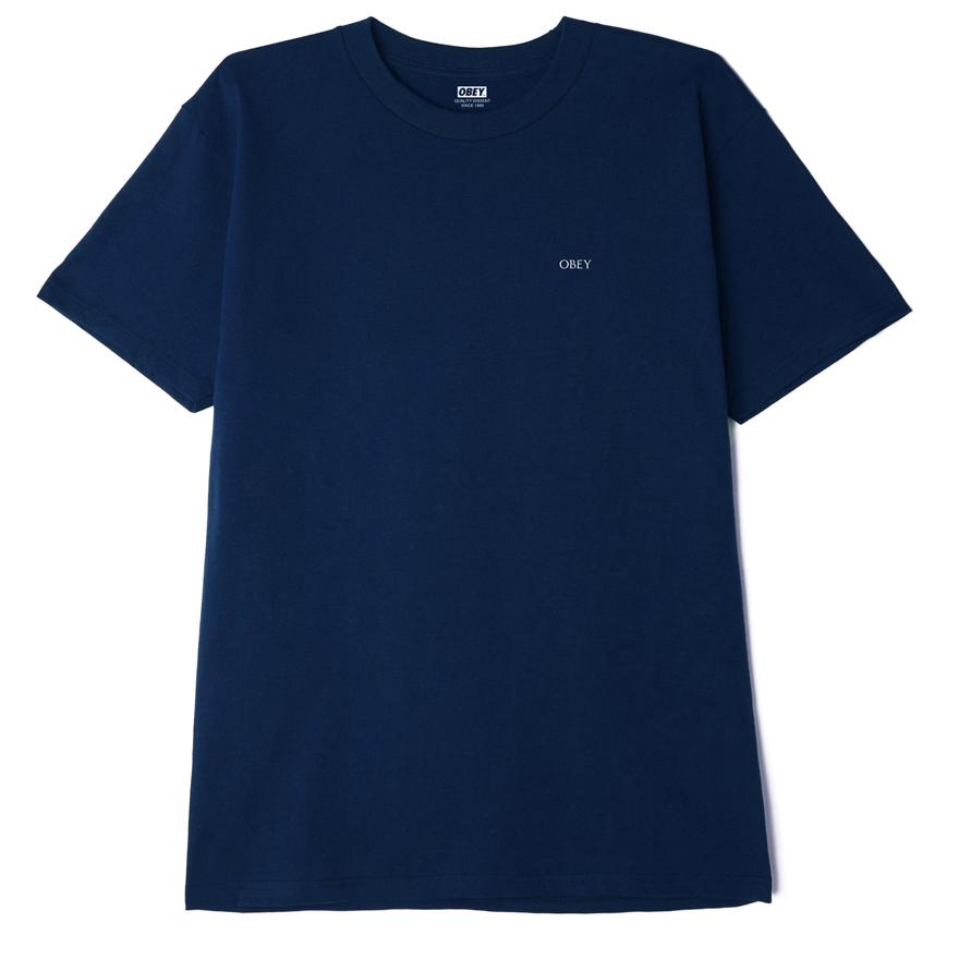 OBEY Lotus Angel Canvas T-Shirt - Navy