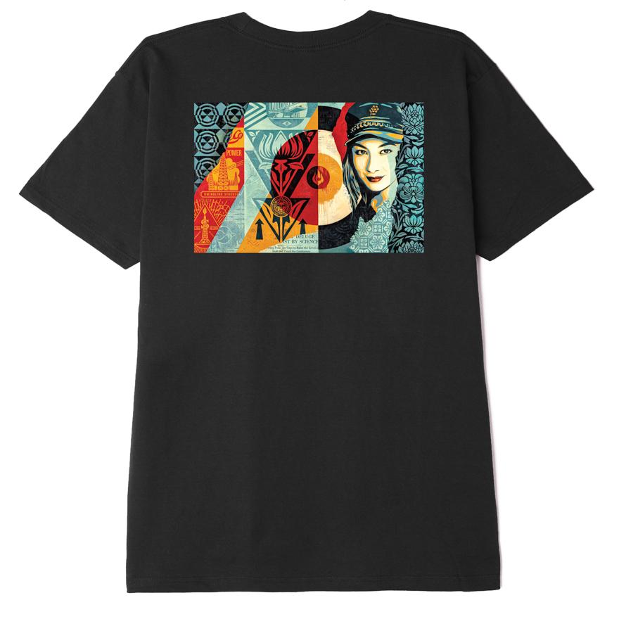 OBEY Raise The Level Canvas T-Shirt - Black
