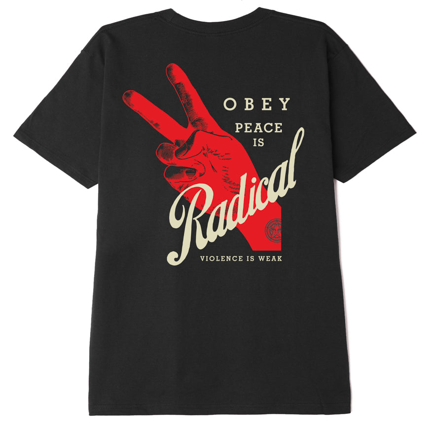 OBEY Radical Peace T-Shirt - Black