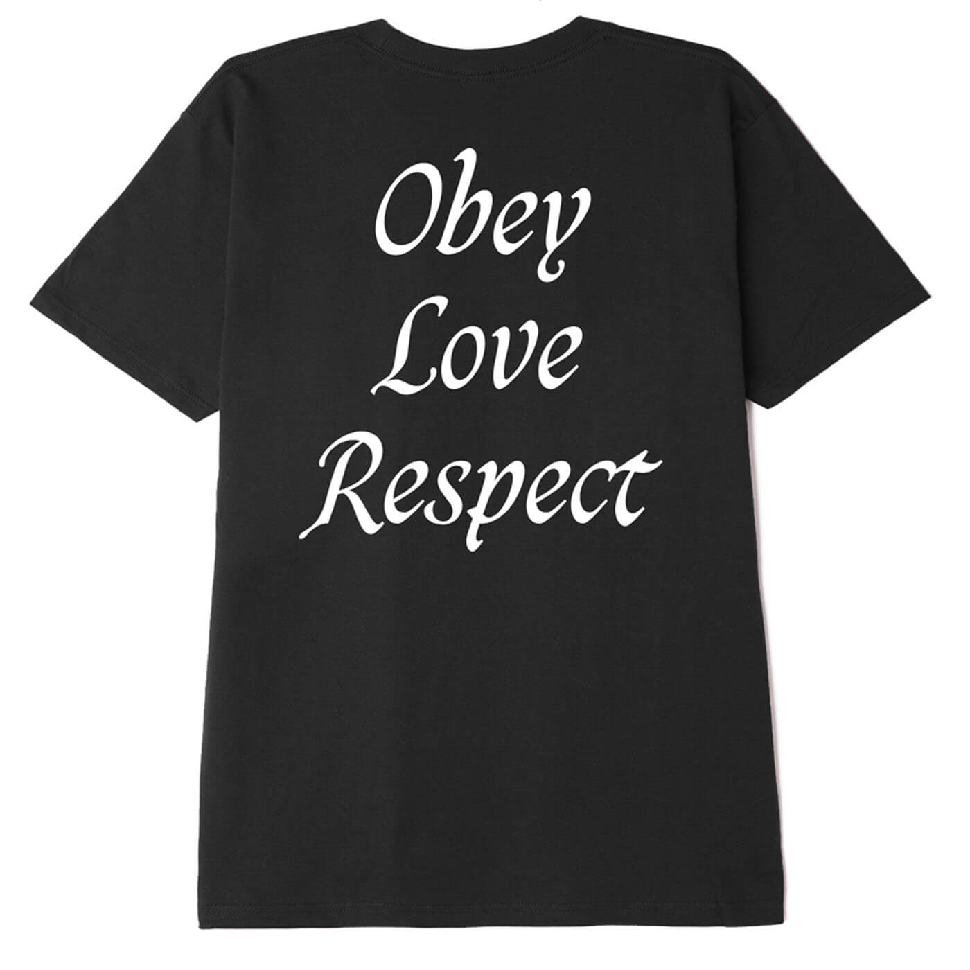 OBEY Love Respect T-Shirt - Black