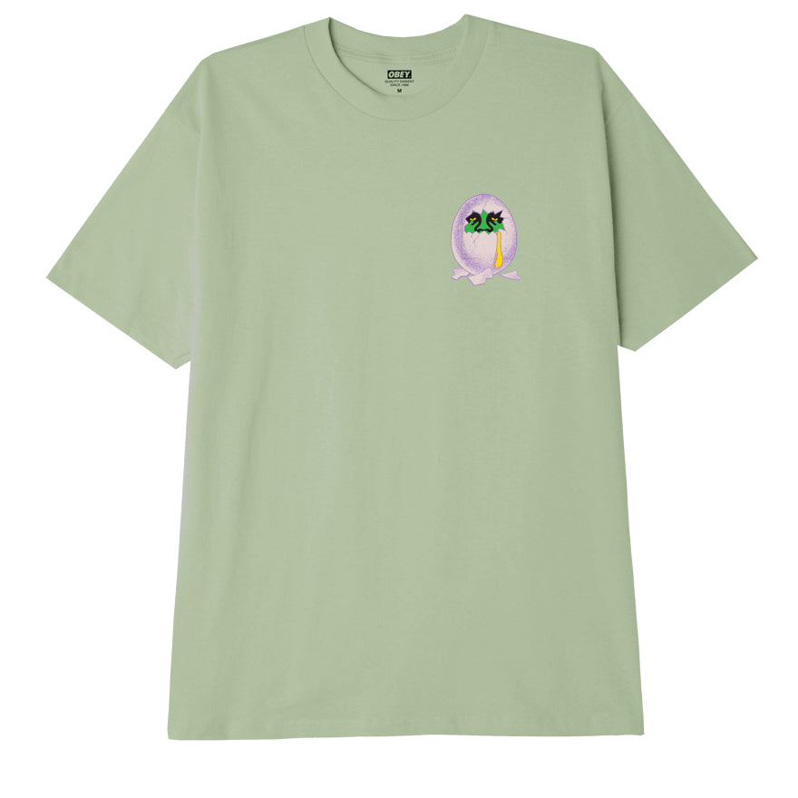 OBEY Broken Yolk T-Shirt - Cucumber