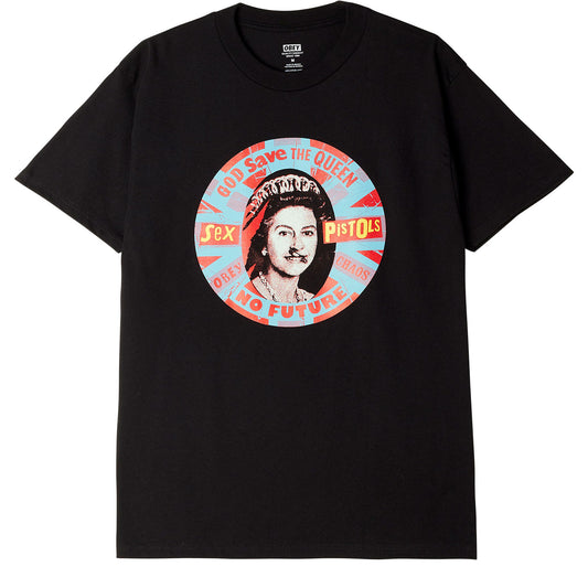 OBEY x Sex Pistols Queen Badge T-Shirt - Black