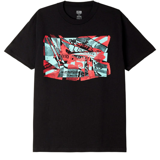 OBEY x Sex Pistols Broken Glass Anarchy T-Shirt - Black