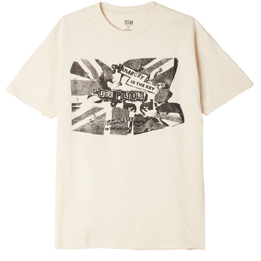 OBEY x Sex Pistols Broken Glass Anarchy T-Shirt - Cream