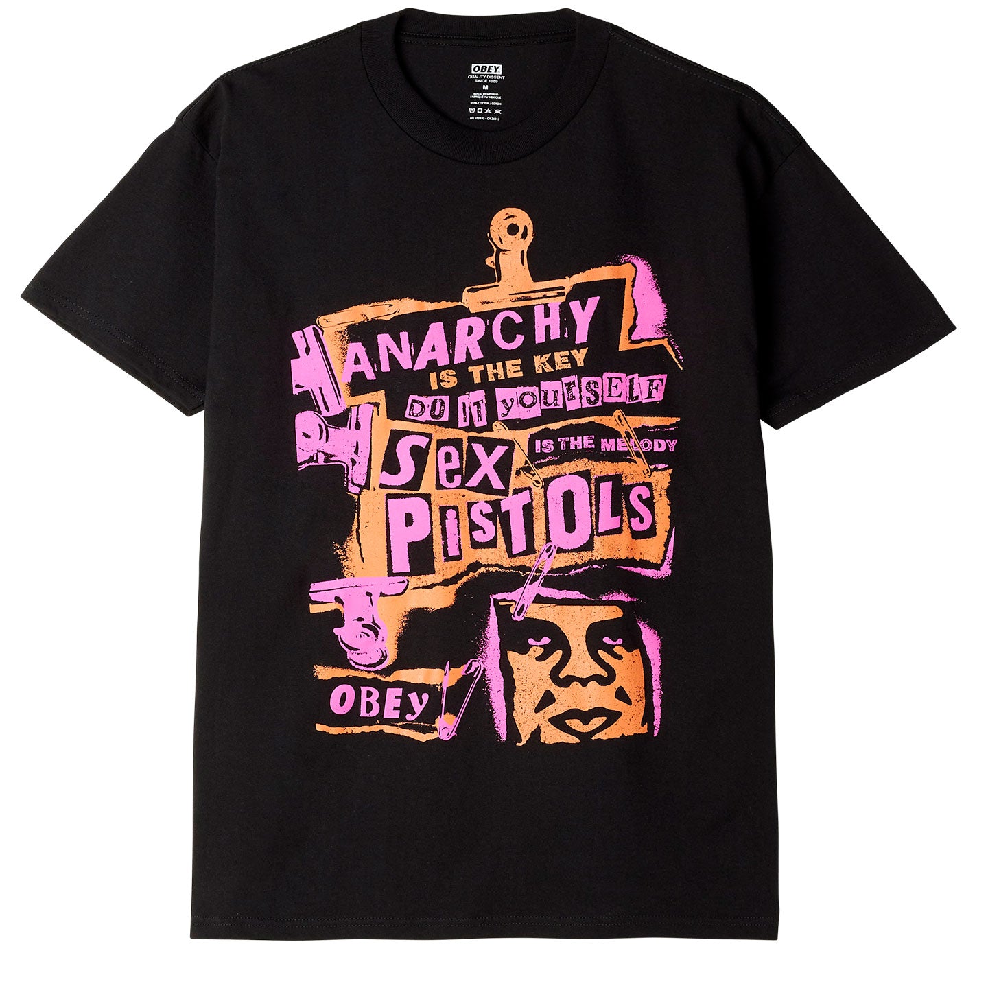 OBEY x Sex Pistols Anarchy Classic T-Shirt - Black