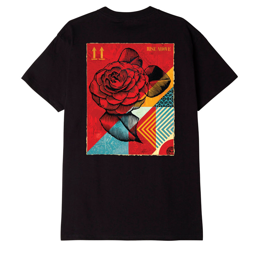 OBEY Rise Above Rose T-Shirt