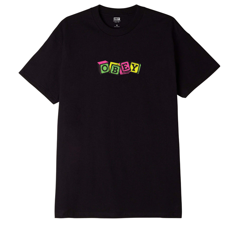 OBEY Toy Blocks T-Shirt - Black