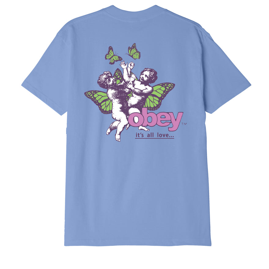 OBEY It's All Love T-Shirt - Digital Violet