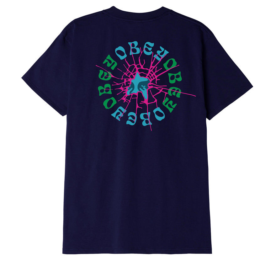 OBEY Broken Class T-Shirt - Navy