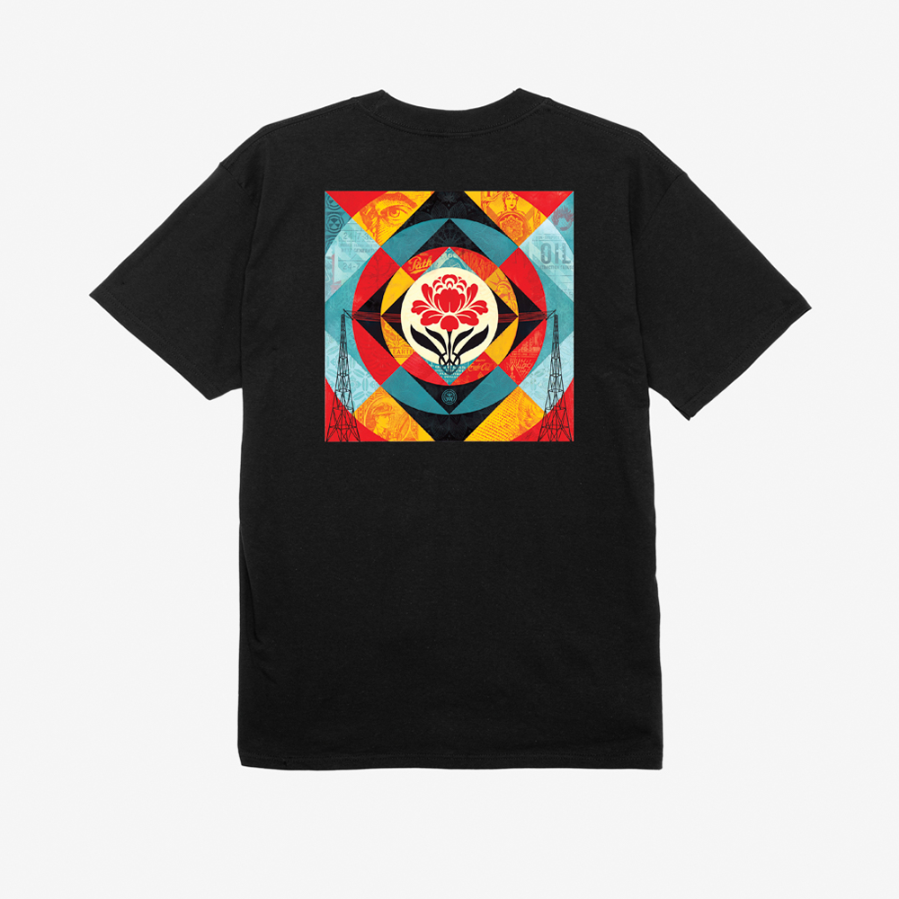 Obey Geometric Power Canvas Tee - Black