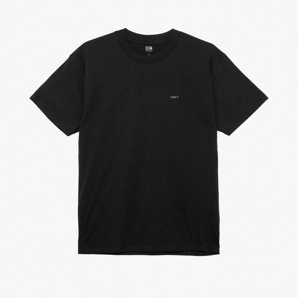 Obey Geometric Power Canvas Tee - Black