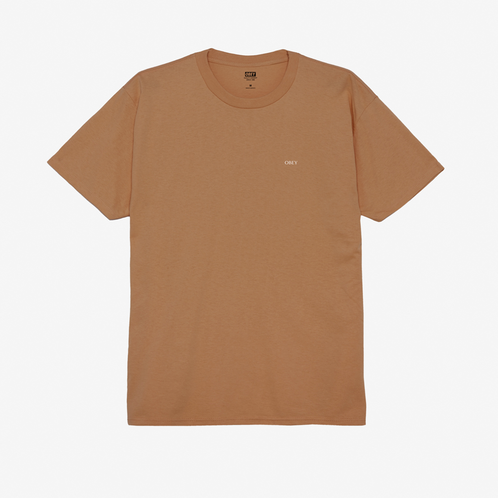 Obey Geometric Power Canvas Tee - Brown Sugar