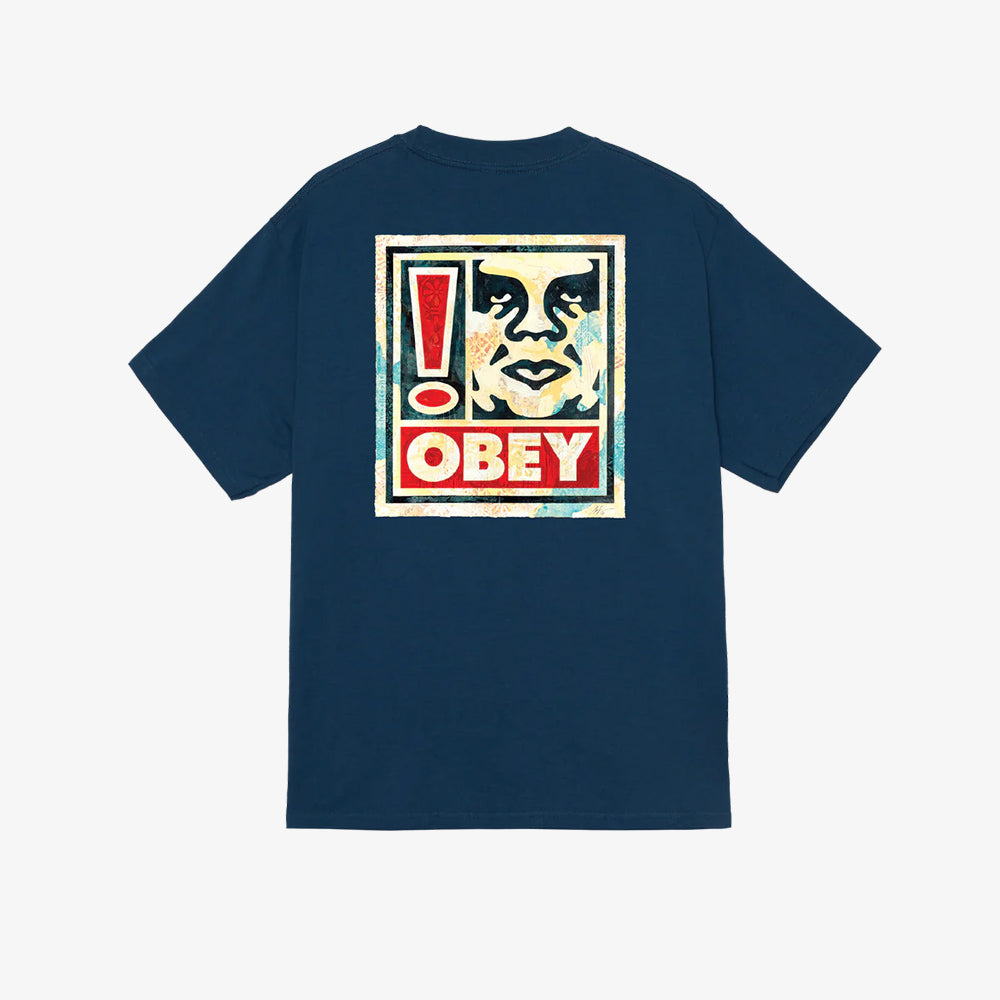 OBEY Obey Exclamation Tee - Harbour Blue