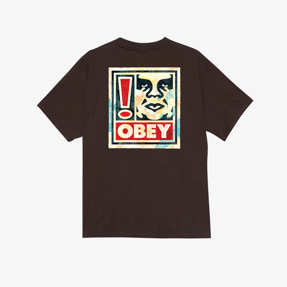 OBEY Obey Exclamation Tee - Java Brown