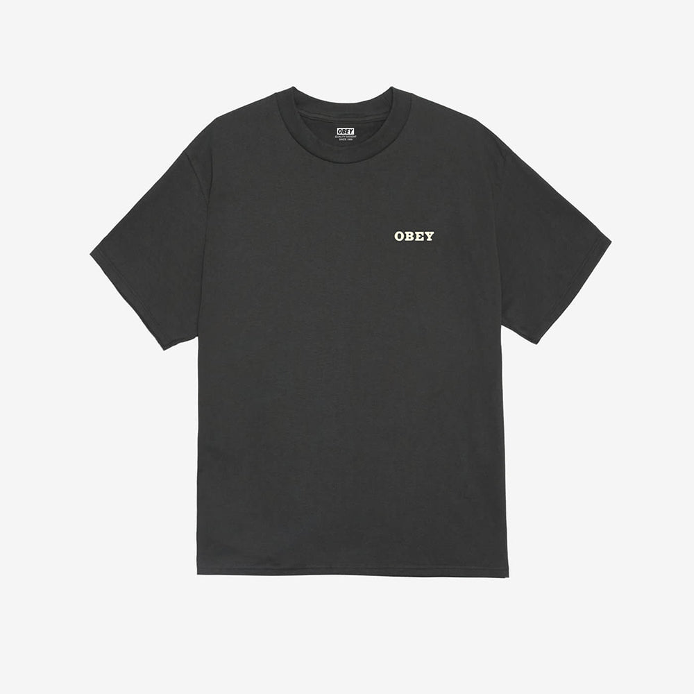 OBEY Savage Sounds Leopard Tee - Vintage Black