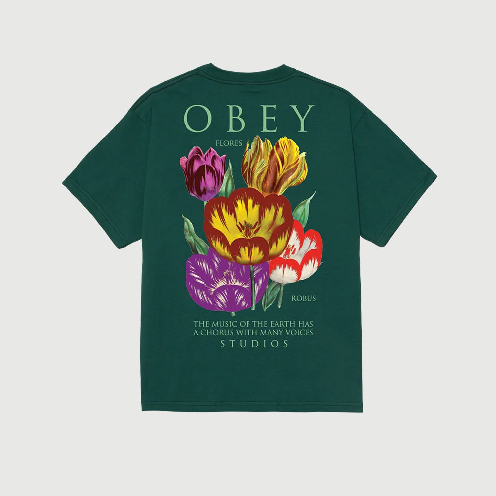 Obey Flores Robus Tee - Rainforest