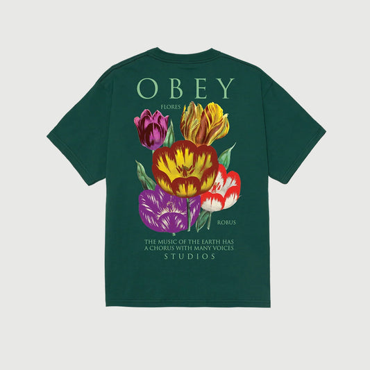 Obey Flores Robus Tee - Rainforest