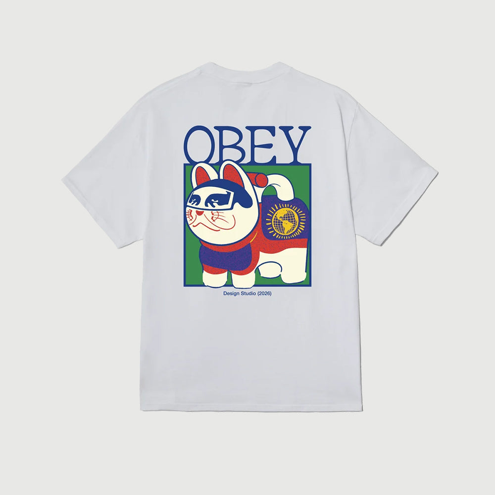 Obey Lucky Cat Tee - White