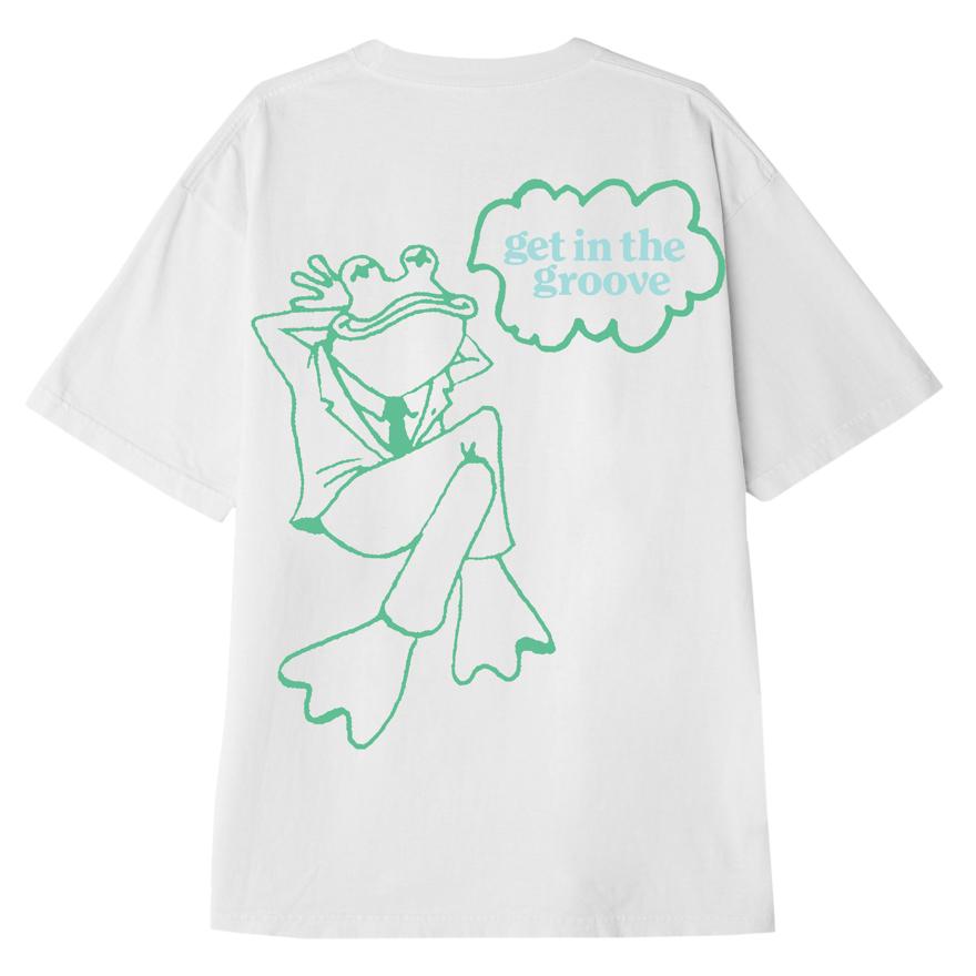 OBEY Get In The Groove T-Shirt - White