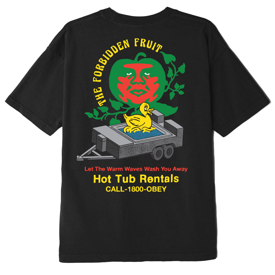 OBEY The Forbidden Fruit T-Shirt - Off Black