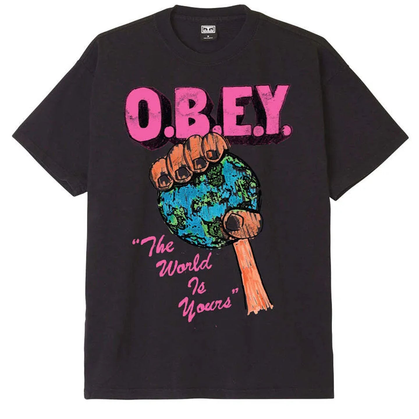OBEY World Is Yours T-Shirt - Off Black