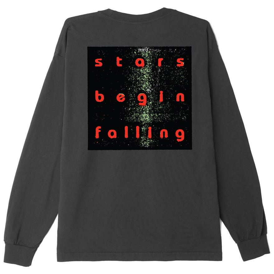 OBEY Stars Begin Falling LS T-Shirt - Off Black