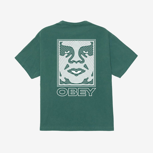 OBEY Obey Ripple Tee - Pigment Rainforest