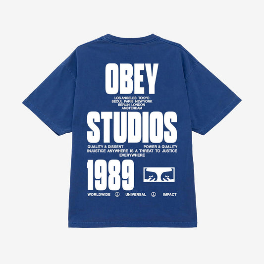 OBEY Obey Stamped - Pigment Electric Indigo