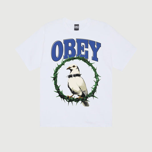 Obey Thorns Of Peace Tee - White