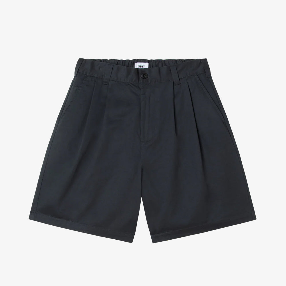 OBEY Foster Pleated Short - Black