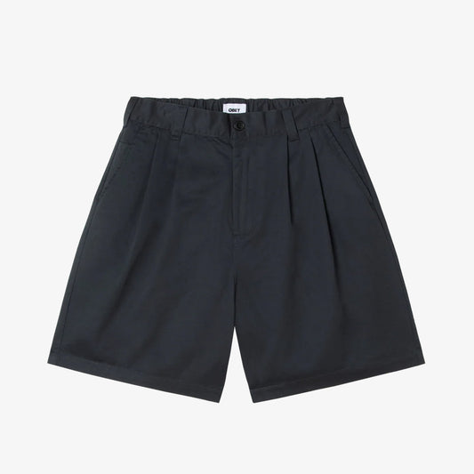 OBEY Foster Pleated Short - Black