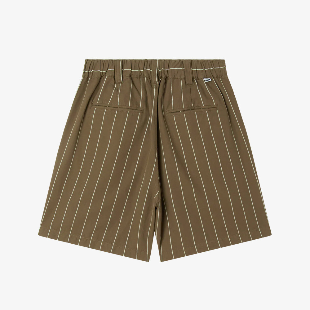OBEY Foster Str Pleated Short - Canteen Multi