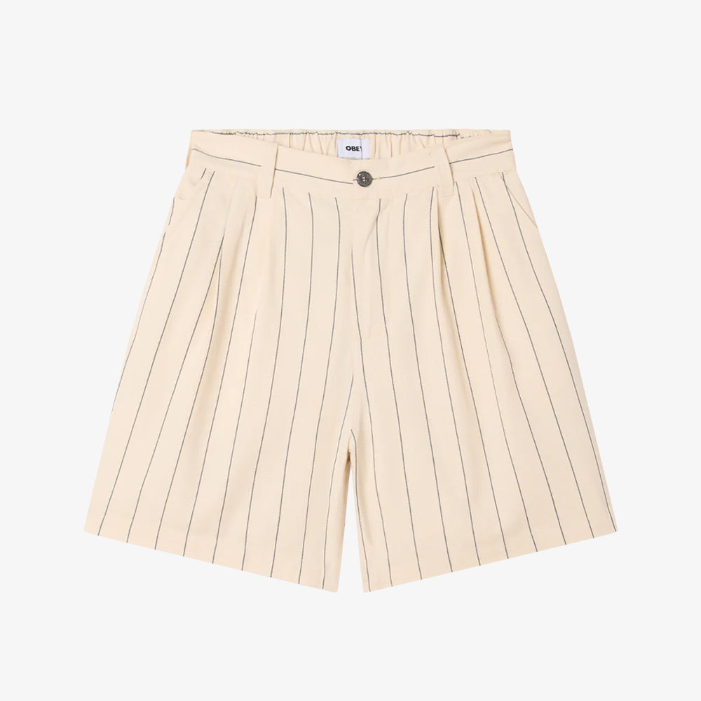 OBEY Foster Str Pleated Short - Canvas Multi