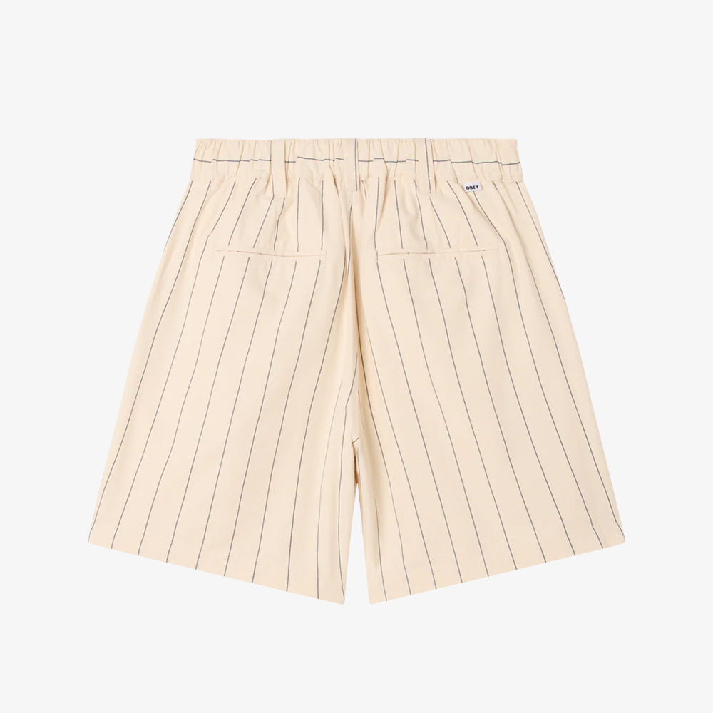 OBEY Foster Str Pleated Short - Canvas Multi