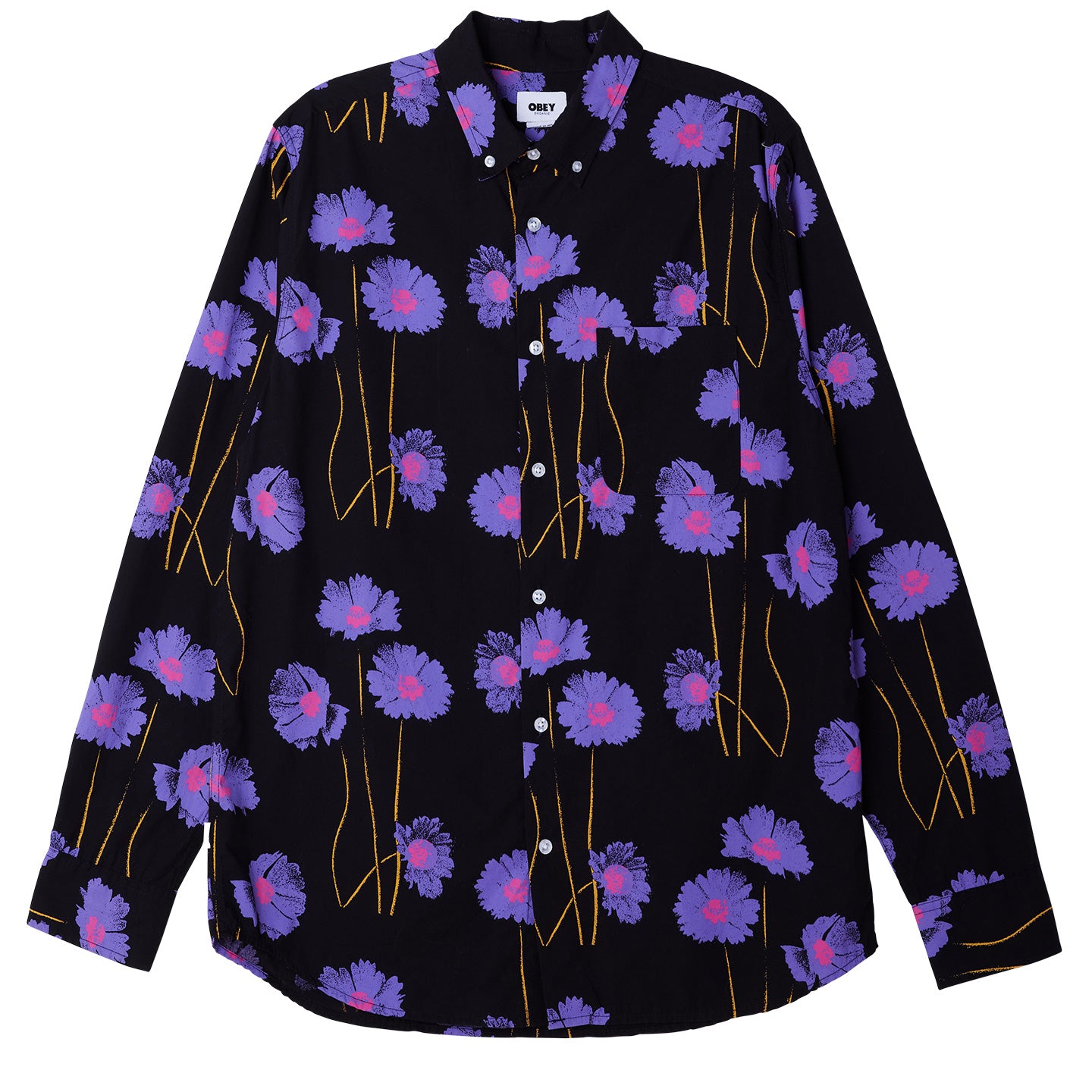 OBEY Gather Woven Shirt - Black Multi