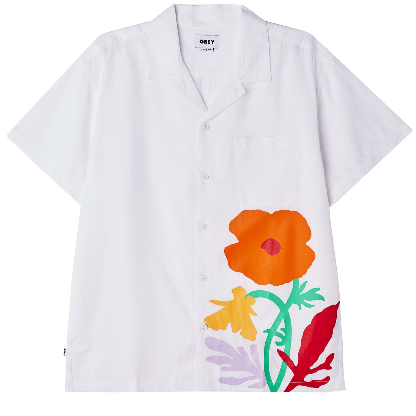 OBEY Nico Woven Shirt - White