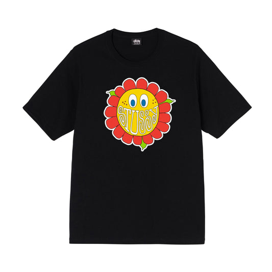 Stüssy Happy Flower T-Shirt - Black