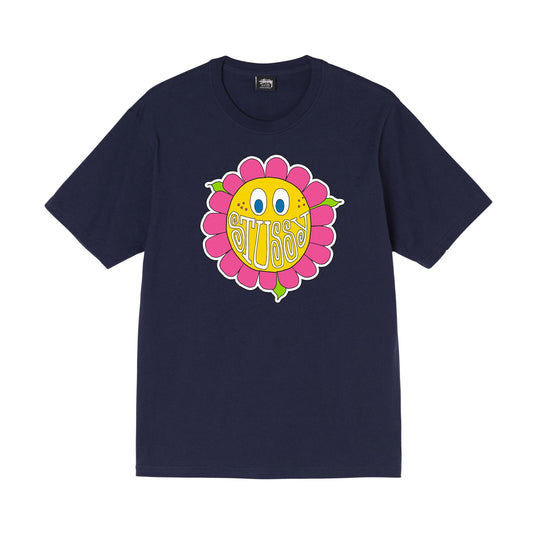Stüssy Happy Flower T-Shirt - Navy