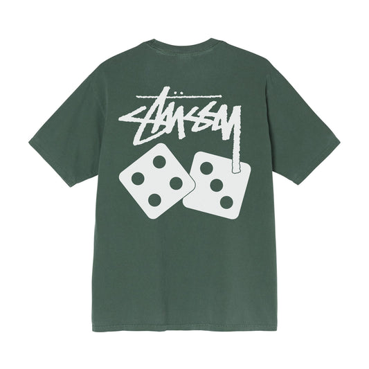 Stüssy Dice Pigment Dyed T-Shirt - Pine