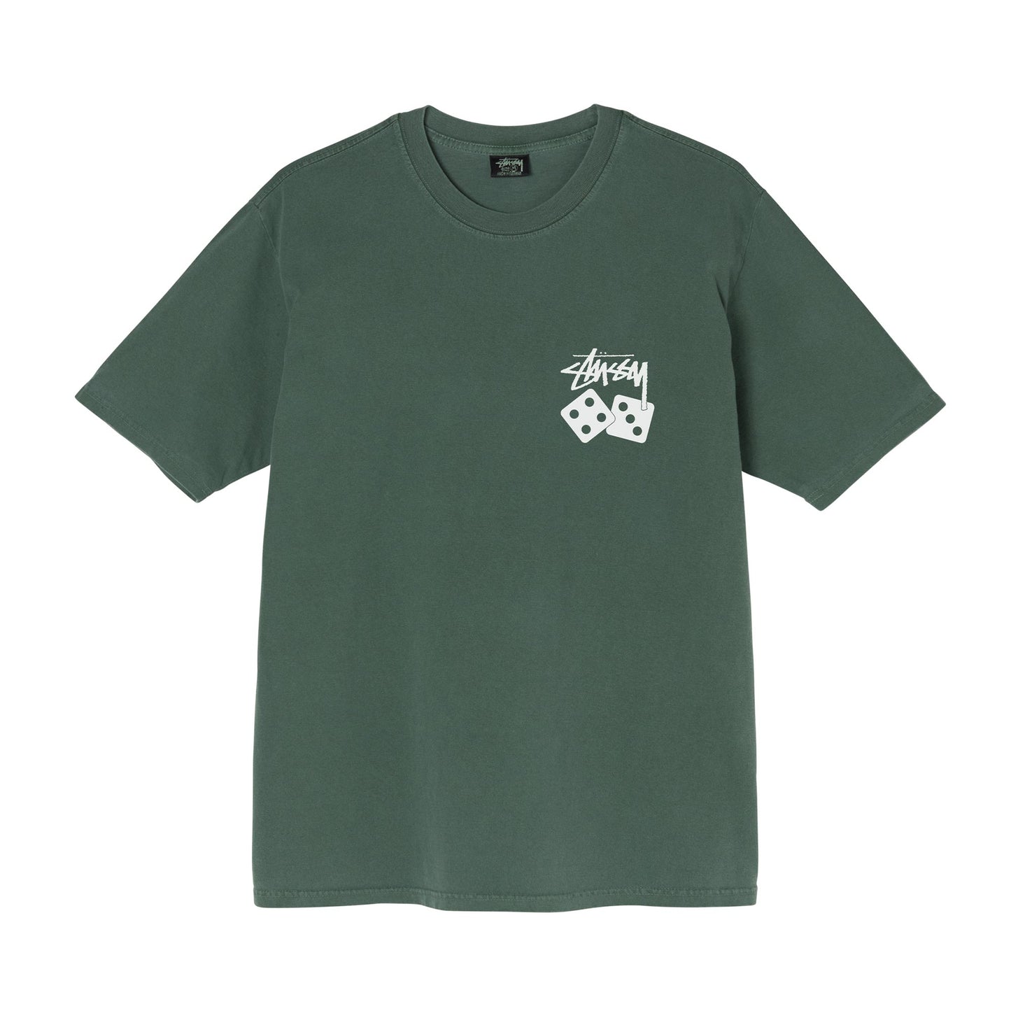 Stüssy Dice Pigment Dyed T-Shirt - Pine