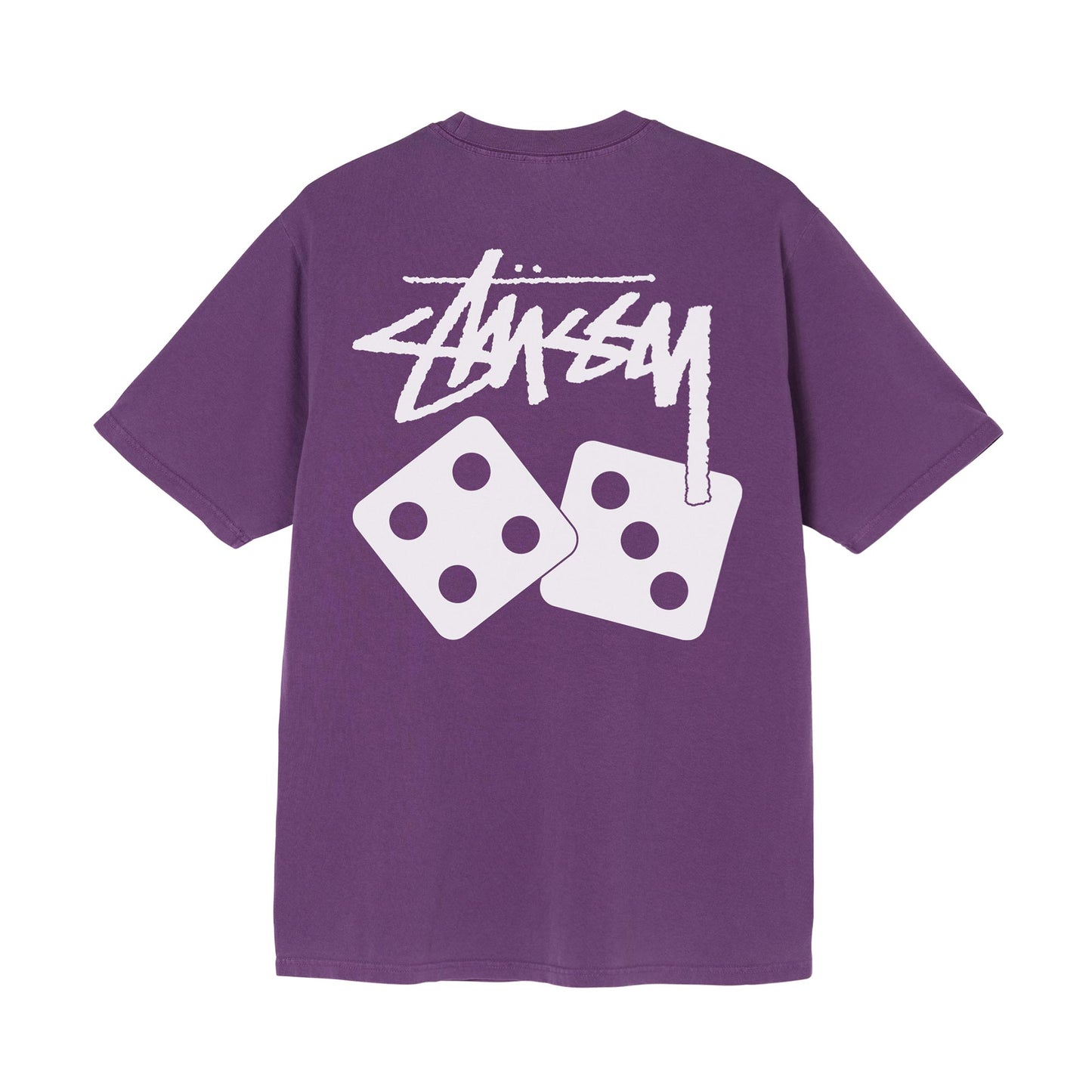 Stüssy Dice Pigment Dyed T-Shirt - Purple