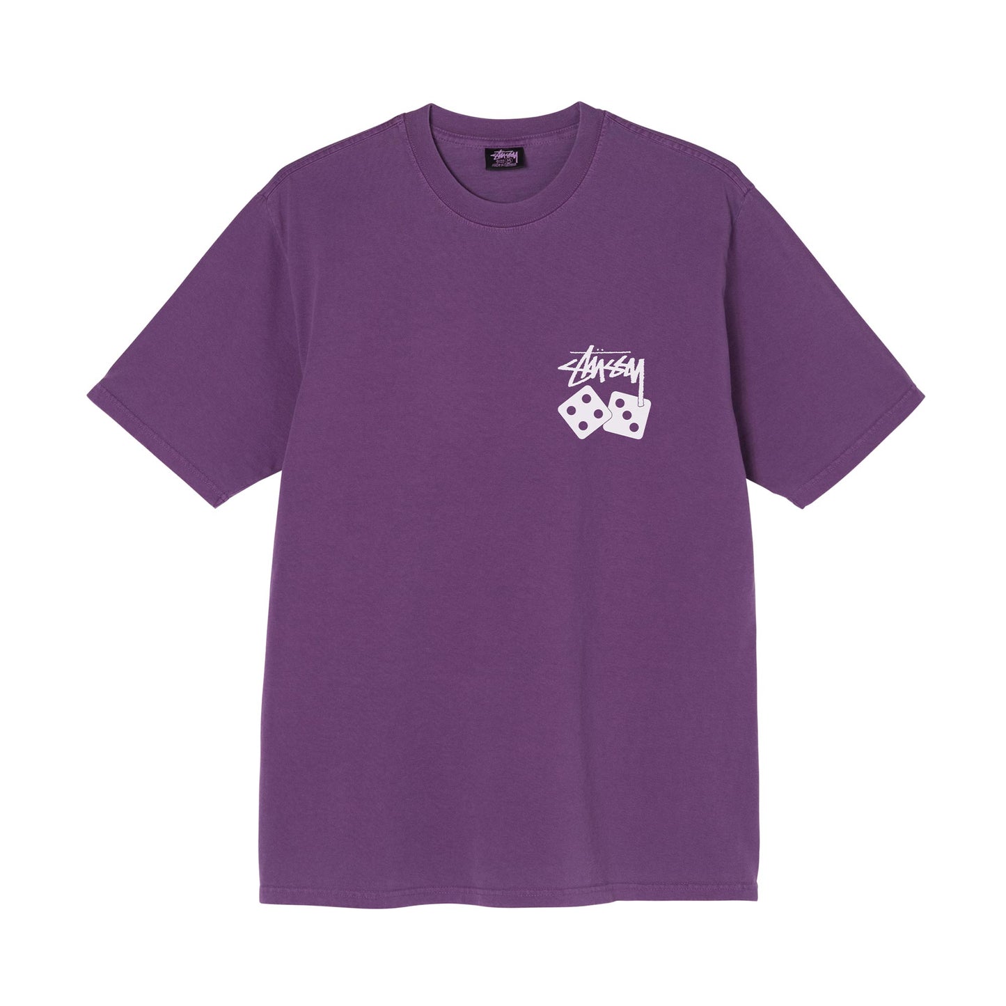 Stüssy Dice Pigment Dyed T-Shirt - Purple
