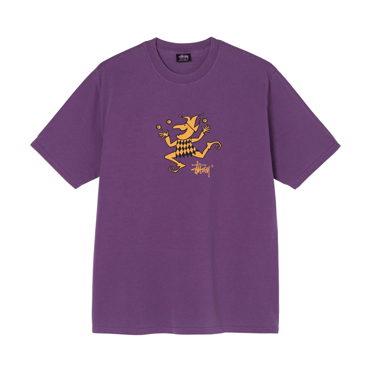 Stüssy Juggler Pigment Dyed T-Shirt - Purple