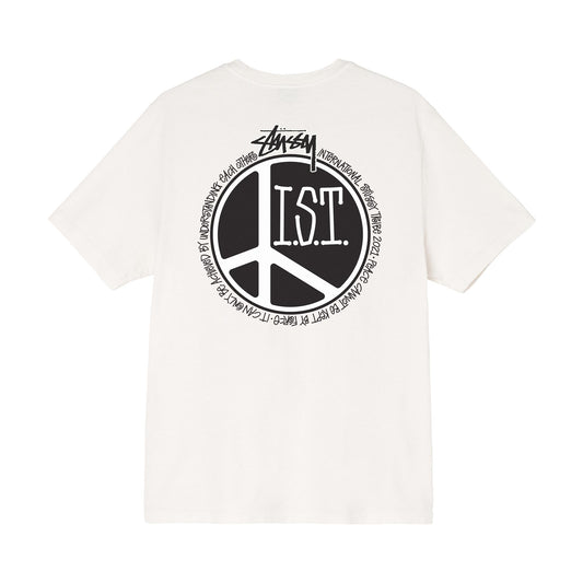 Stüssy Peace Dot Pigment Dyed T-Shirt - Natural
