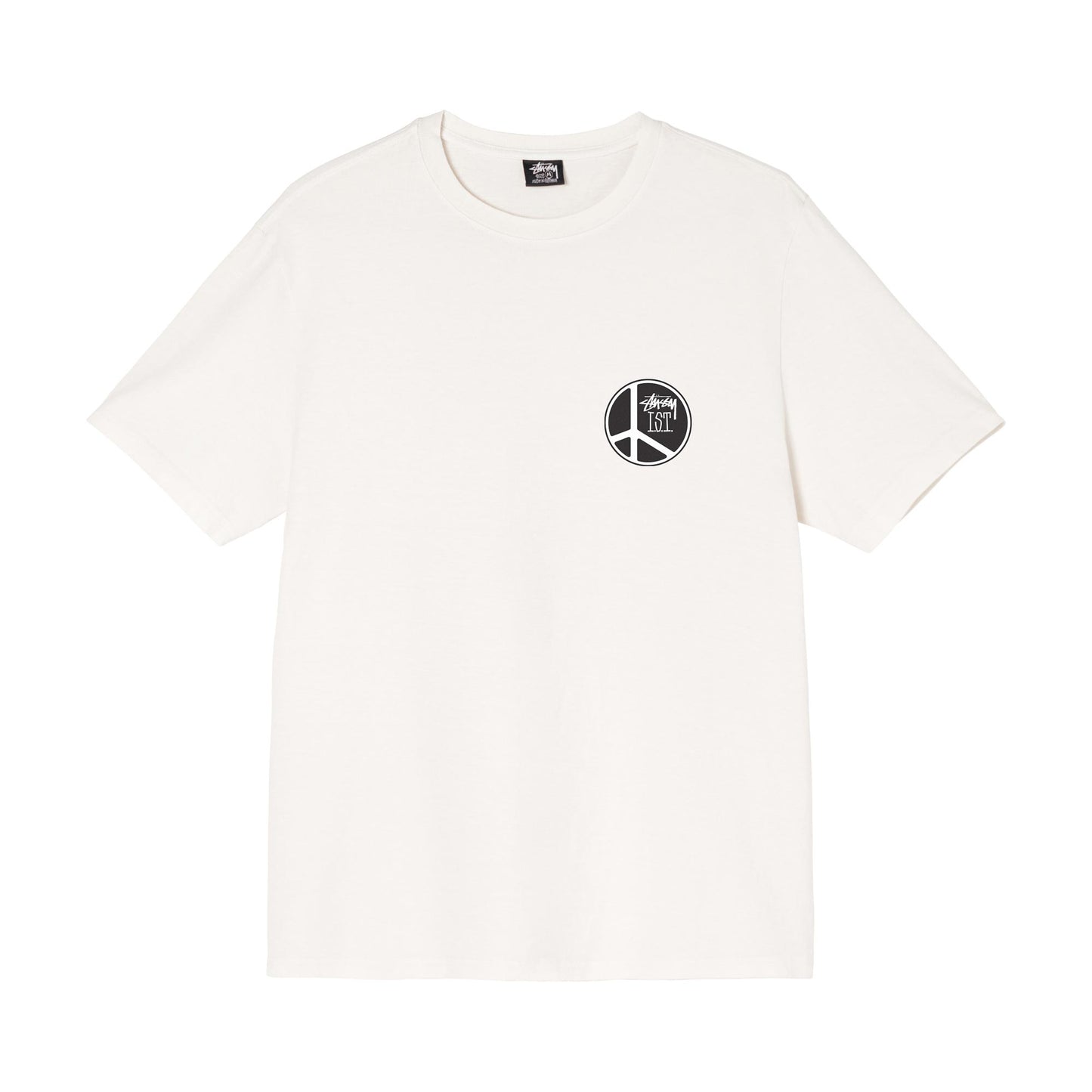 Stüssy Peace Dot Pigment Dyed T-Shirt - Natural