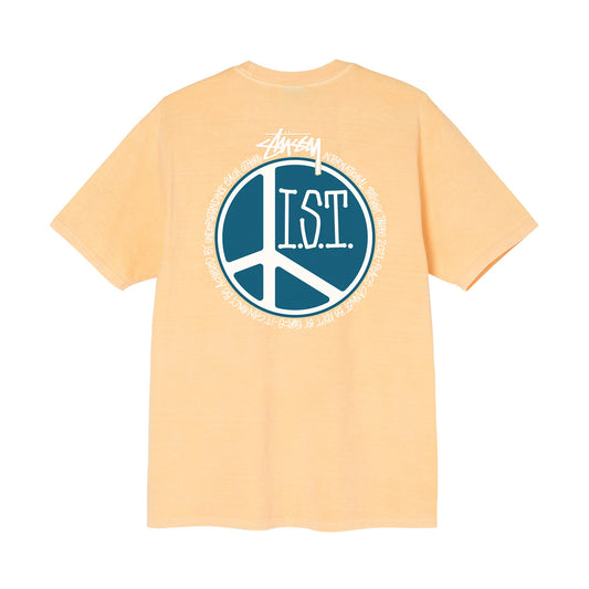 Stüssy Peace Dot Pigment Dyed T-Shirt - Peach
