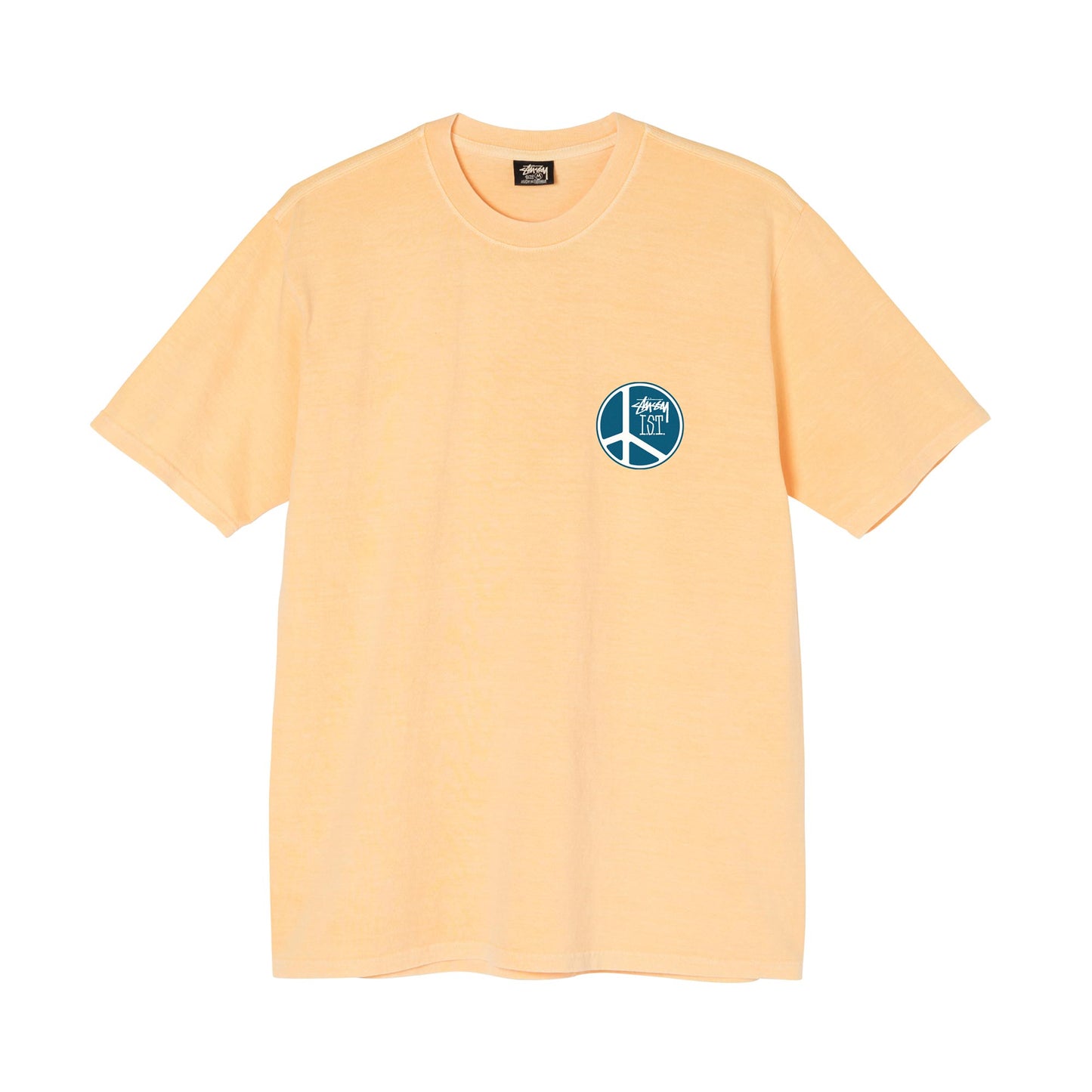 Stüssy Peace Dot Pigment Dyed T-Shirt - Natural