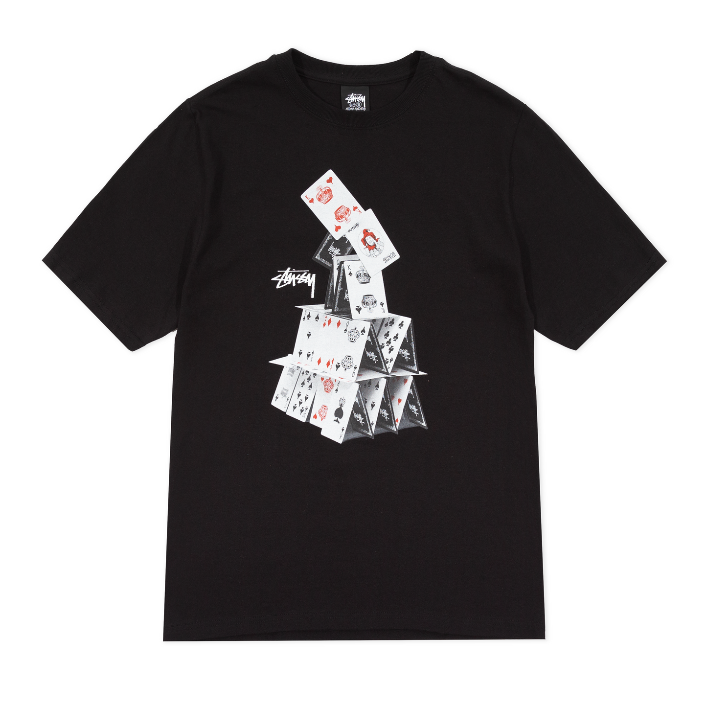 Stüssy House Of Cards T-Shirt - Black
