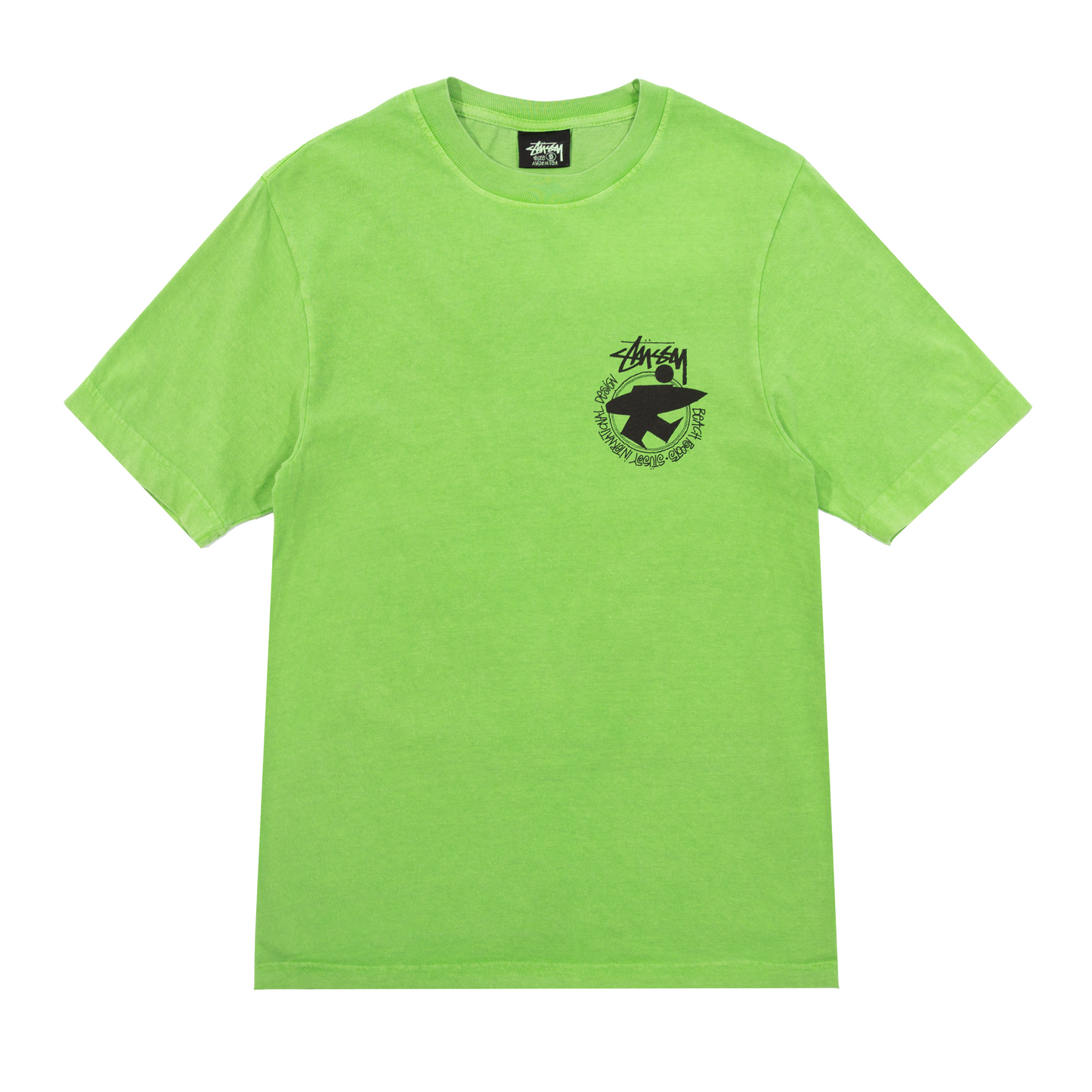 Stüssy Beach Roots Pigment Dyed T-Shirt - Green