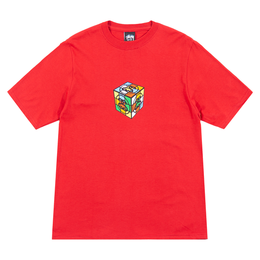 Stüssy Cube T-Shirt - Dark Red